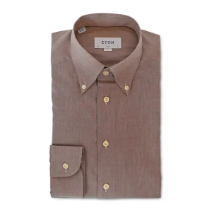 1000 03193 32 SLIM SHIRT | BROWN