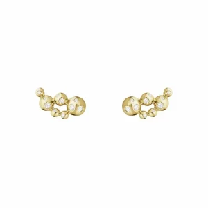 Moonlight Grapes ear cuff, 18 kt. guld