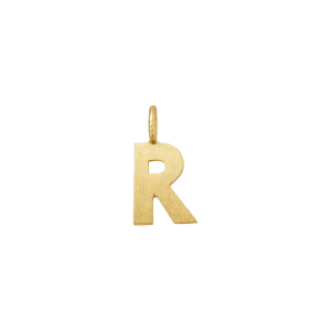 Dulong Letter vedhæng - R, lille guld
