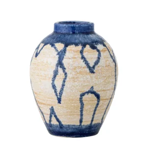 Bloomingville Avon Vase, Blå, Stentøj