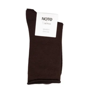 Brun Note Dame Roll Down Strømpe