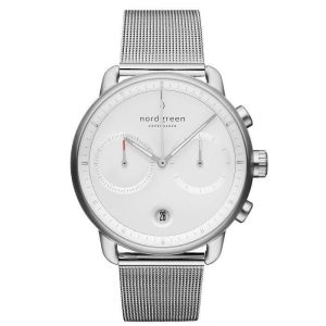 PIONEER - 42mm - mesh m. sølv urkasse
